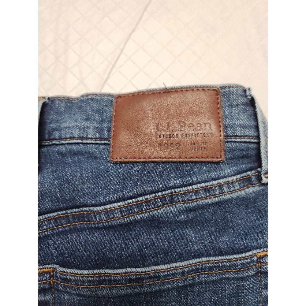 L.L.Bean Jeans Mens 30x32 Blue Classic Fit Fleece Lined Insulated Winter Denim - Picture 13 of 13